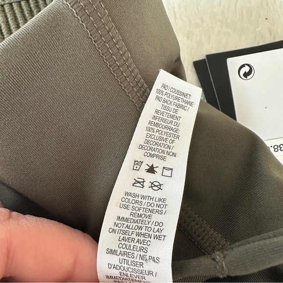 Nike Dri-FIT Sports Bra Olive Green 1X Racerback Medium Support NWT - Picture 6 of 6